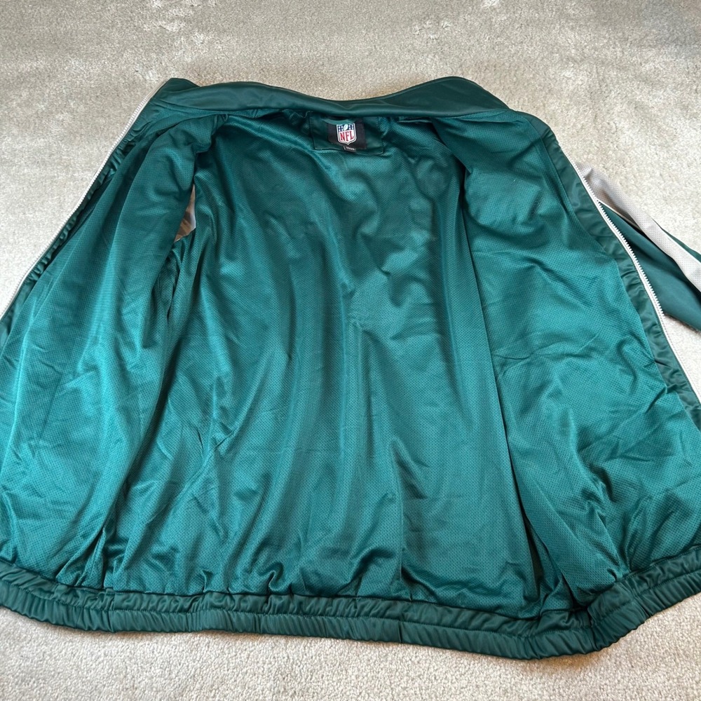 Vintage NFL Philadelphia Eagles Men's XL Track Jacket Green Full Zip Mesh Lined - Picture 12 of 16